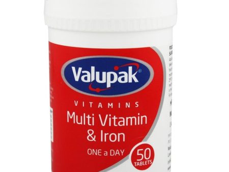 Valupak One A Day Multivitamin Supplement Tablets With Iron, Pack of 50 s Fashion