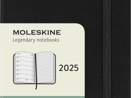 Kalenteri Moleskine 2025 12kk viikko Pocket musta kovakantinen on Sale