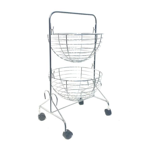 2 Tier Fruit Trolley Online now