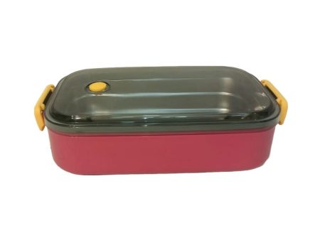 2 Compartment Insulated Lunch Box Red Online Sale