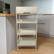 4-Tier Plastic Kitchen Trolley With Wheels Hot on Sale