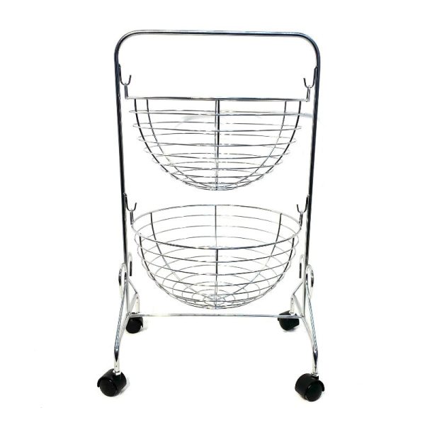 2 Tier Fruit Trolley Online now